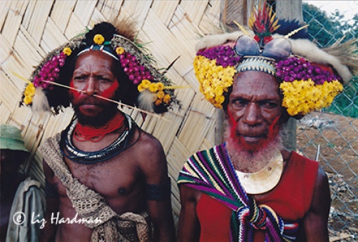 The Huli wigmen of the Tari Highlands preserve a traditional way of life in the mountain villages.